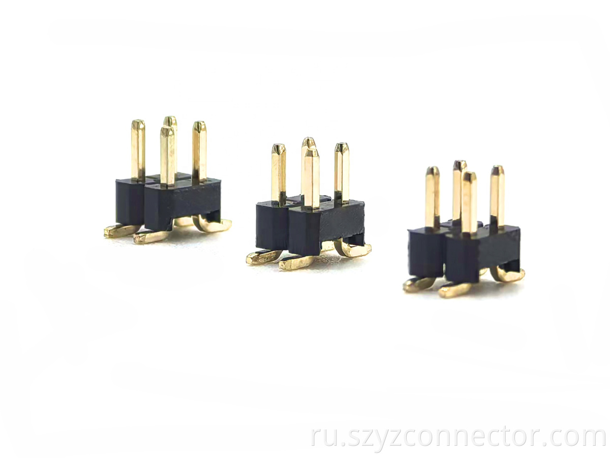 2.54mm Pitch Pin Header Connector Dual Row SMT H2.5mm 2*2P